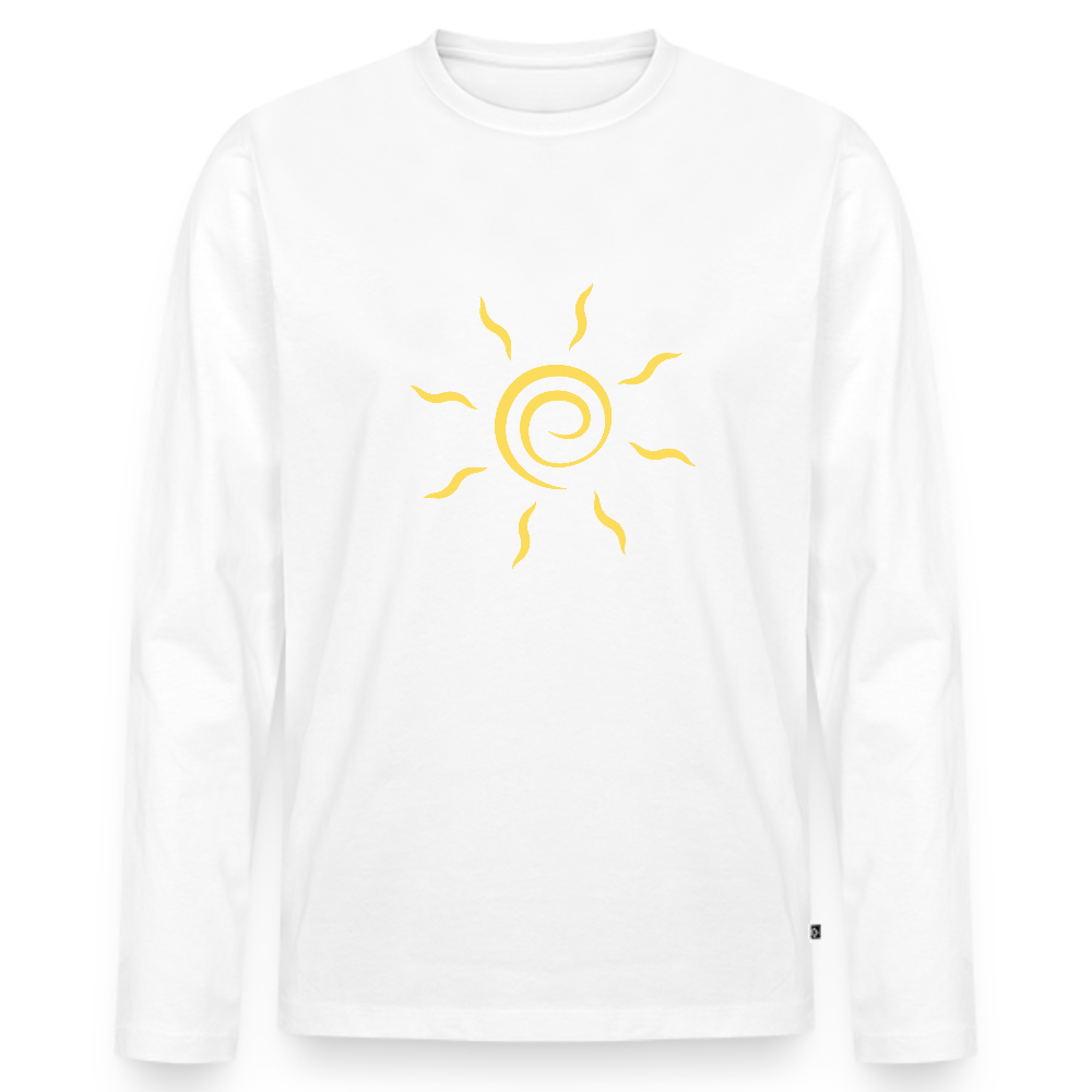 Men's Premium Organic Long Sleeve Shirt - white