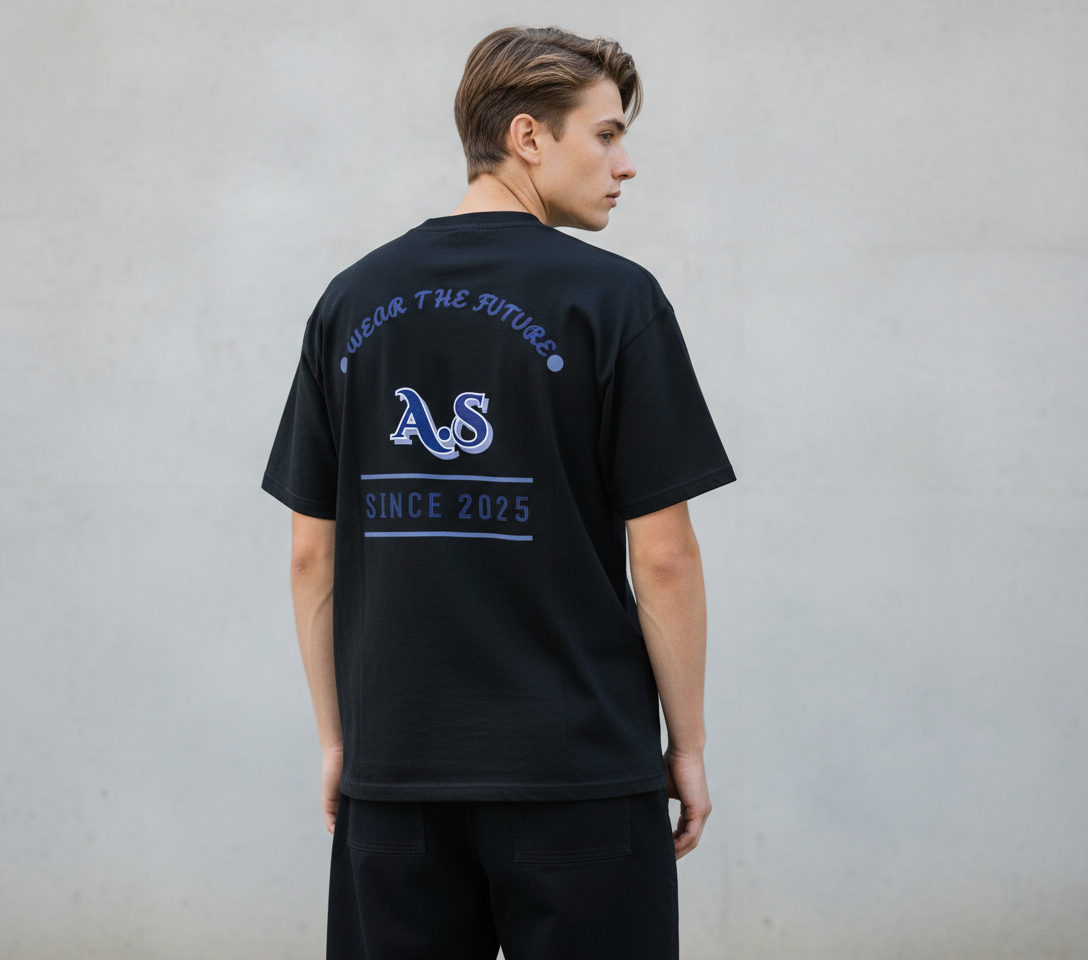 Black Cotton T-Shirt - Wear The Future
